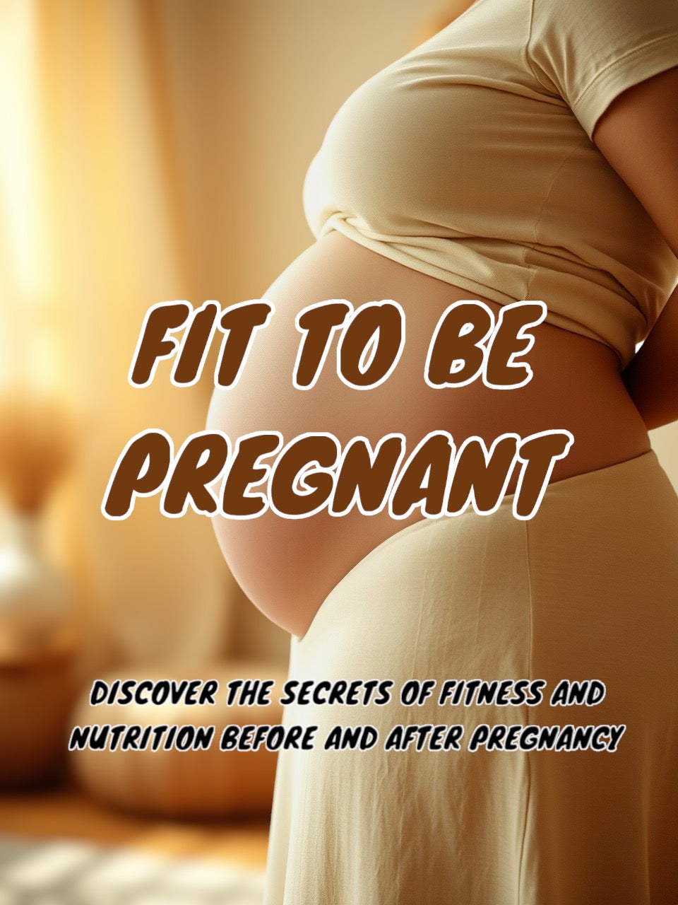 Pregnant woman. Fit mama